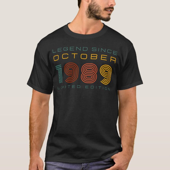 Camiseta Leyenda desde octubre de 1989, edición limitada ma (Anverso)