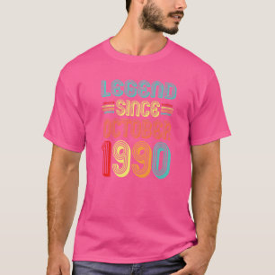 Camiseta Leyenda desde octubre de 1990 Retro 32 años
