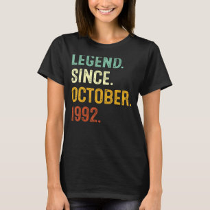 Camiseta Leyenda desde octubre de 1992 30º cumpleaños 30 añ