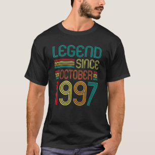 Camiseta Leyenda desde octubre de 1997 25º Cumpleaños Retro
