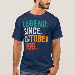 Camiseta Leyenda desde octubre de 1999 Regalos de 23 años 2