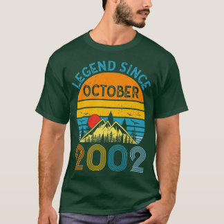 Camiseta Leyenda desde octubre de 2002 Viñeta de 20 años 20