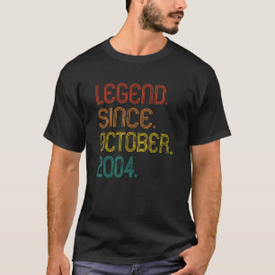 Camiseta Leyenda desde octubre de 2004 Retro 18 años