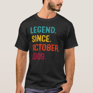 Camiseta Leyenda desde octubre de 2009 13th Bday de 13 años