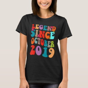 Camiseta Leyenda desde octubre de 2019 Vintage Birthday Ret
