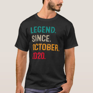 Camiseta Leyenda desde octubre de 2020 2do Cumpleaños 2 añ