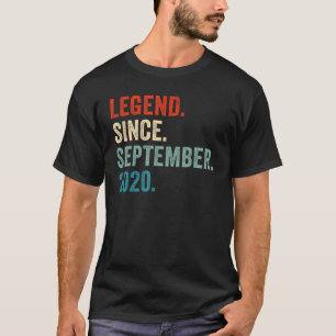 Camiseta Leyenda Desde Septiembre 2020 Segundo Cumpleaños 2