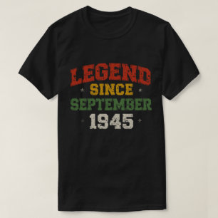 Camiseta Leyenda desde septiembre de 1945 Diseño retro vint