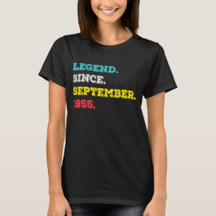Camiseta Leyenda desde septiembre de 1955 67º cumpleaños 67