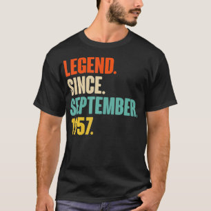 Camiseta Leyenda Desde Septiembre De 1957 Vintage 1957 63ᵉʳ
