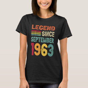 Camiseta Leyenda desde septiembre de 1963 59º cumpleaños 59