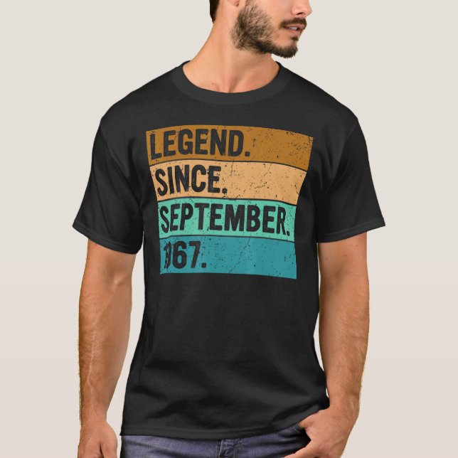 Camiseta Leyenda desde septiembre de 1967 55 años de edad 5 (Anverso)