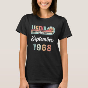 Camiseta Leyenda desde septiembre de 1968 54 años Vintage B