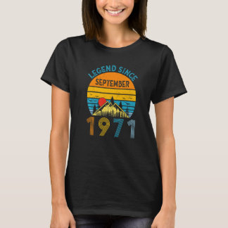 Camiseta Leyenda desde septiembre de 1971 51ª Retro de cump