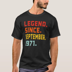 Camiseta Leyenda desde septiembre de 1971 51 años de edad 5