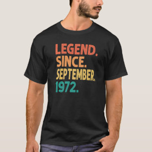 Camiseta Leyenda desde septiembre de 1972 50º cumpleaños 50