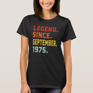 Camiseta Leyenda desde septiembre de 1975 47 años de edad 4
