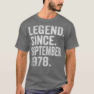 Camiseta Leyenda desde septiembre de 1978 44 años de edad 4