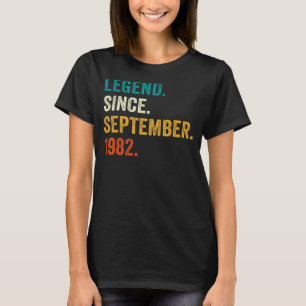 Camiseta Leyenda desde septiembre de 1982 40º cumpleaños 40