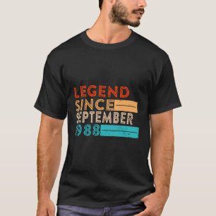 Camiseta Leyenda Desde Septiembre De 1988 35 Años De Edad 3