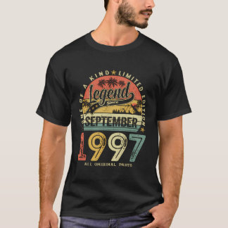 Camiseta Leyenda Desde Septiembre De 1997 26º Regalos De Cu