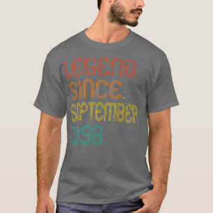Camiseta Leyenda desde septiembre de 1998 Regalos de 24 año