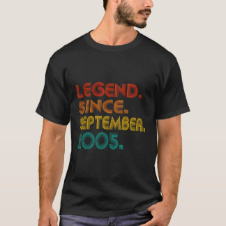 Camiseta Leyenda Desde Septiembre De 2005 Hombres Mujeres V