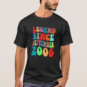 Camiseta Leyenda desde septiembre de 2006 Viejo Cumpleaños 