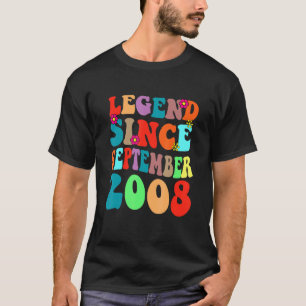 Camiseta Leyenda desde septiembre de 2008 Viejo Cumpleaños