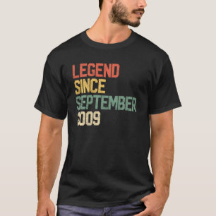Camiseta Leyenda desde septiembre de 2009 11º cumpleaños 11