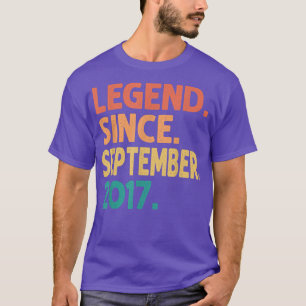 Camiseta Leyenda Desde Septiembre De 2017 5º Regalos De Cum