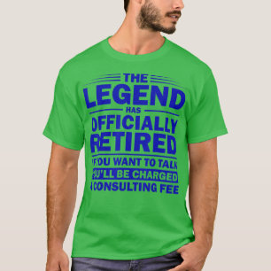 Camiseta Leyenda divertida ha retirado oficialmente el rega
