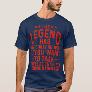 Camiseta Leyenda divertida ha retirado oficialmente el rega