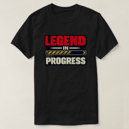 Camiseta Leyenda en Progreso Arte Motivacional Grunge