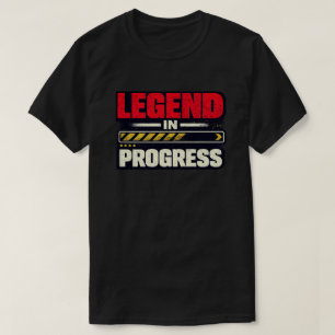 Camiseta Leyenda en Progreso Arte Motivacional Grunge