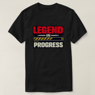 Camiseta Leyenda en Progreso Arte Motivacional Grunge