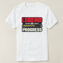 Camiseta Leyenda en Progreso Arte Motivacional Grunge