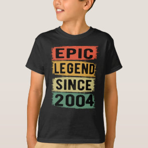 Camiseta Leyenda Épica Desde 2004 Regalo de Cumpleaños Vint