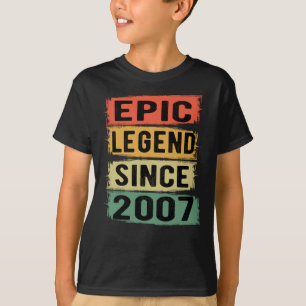 Camiseta Leyenda Épica Desde 2007 Regalo de Cumpleaños Vint
