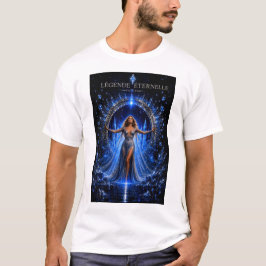 Camiseta Leyenda Eterna Arte de Fantasía de Cristal