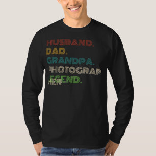 Camiseta Leyenda fotográfica: Esposo, papá, abuelo - Gracio