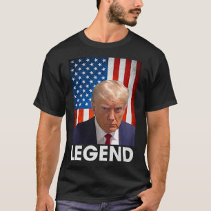 Camiseta Leyenda la bandera estadounidense del presidente d