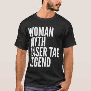 Camiseta Leyenda láser de la etiqueta láser de la mujer de