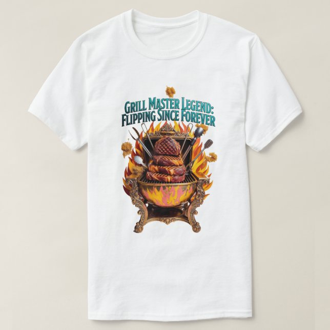 Camiseta Leyenda Maestro de la Parrilla  (Diseño del anverso)