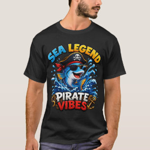 Camiseta Leyenda Marina Vibraciones Pirata Dibujos Animados