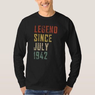 Camiseta Leyenda masculina de 80 años desde julio de 1942 8