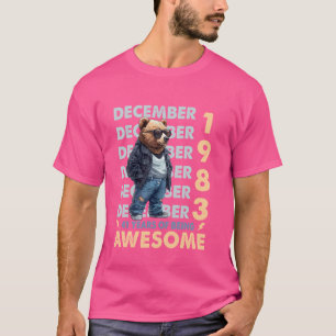 Camiseta Leyenda masculina Diciembre 1983 41er cumpleaños o