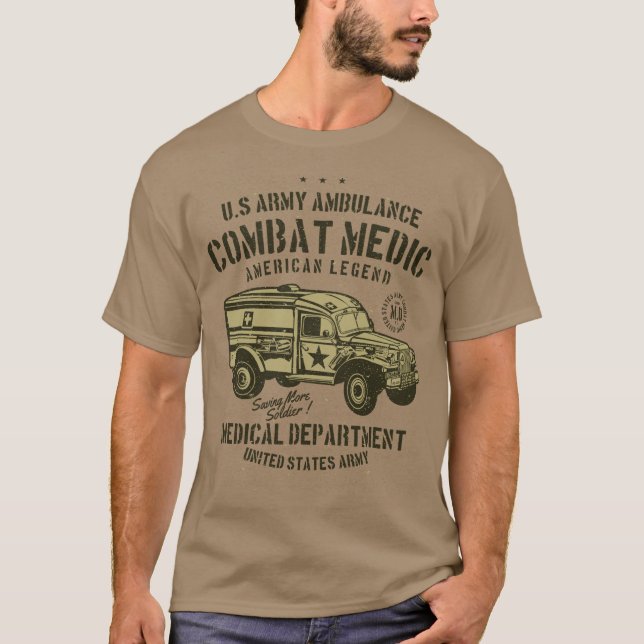 Camiseta Leyenda Médica de Combate Americana (Anverso)