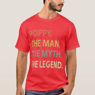 Camiseta Leyenda mítica del hombre amapola vintage