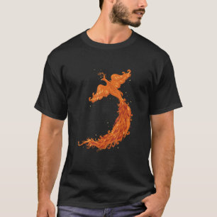 Camiseta Leyenda mítica Flying Phoenix Flames Mythólogo